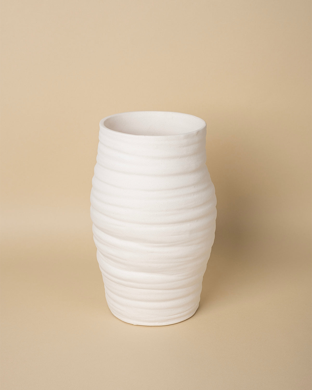 Sufi Tranquil Essence Handcrafted Vase (White)