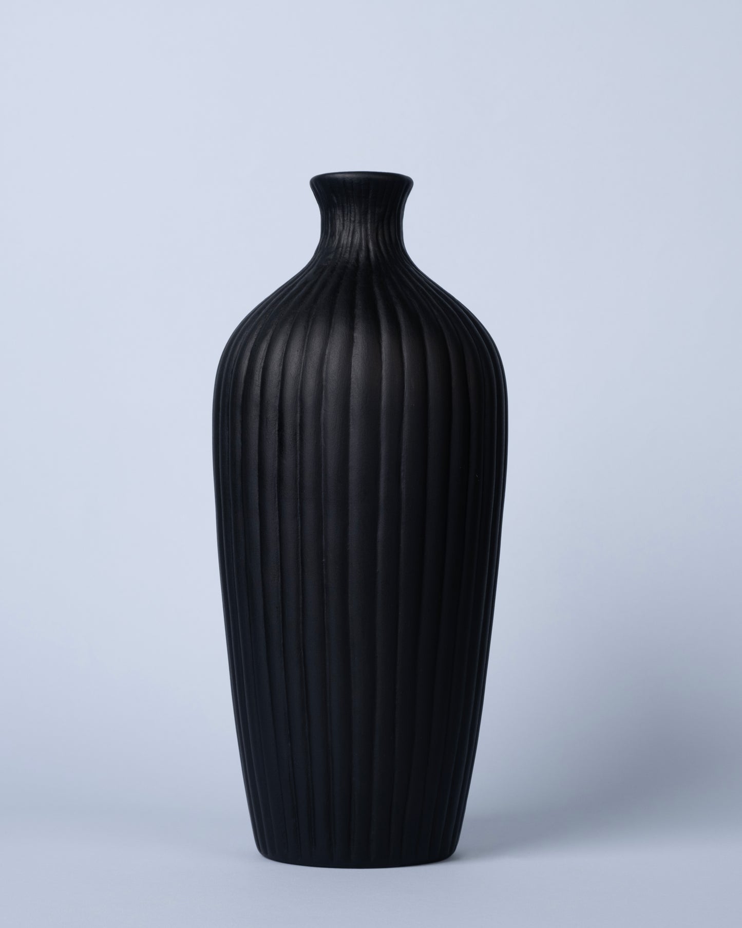 Saroi Noir Luxe Statement Vase Set (3-Piece, Black)