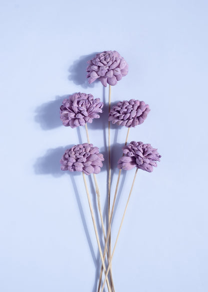 Lilac Sereno Wood Flowers With Stem