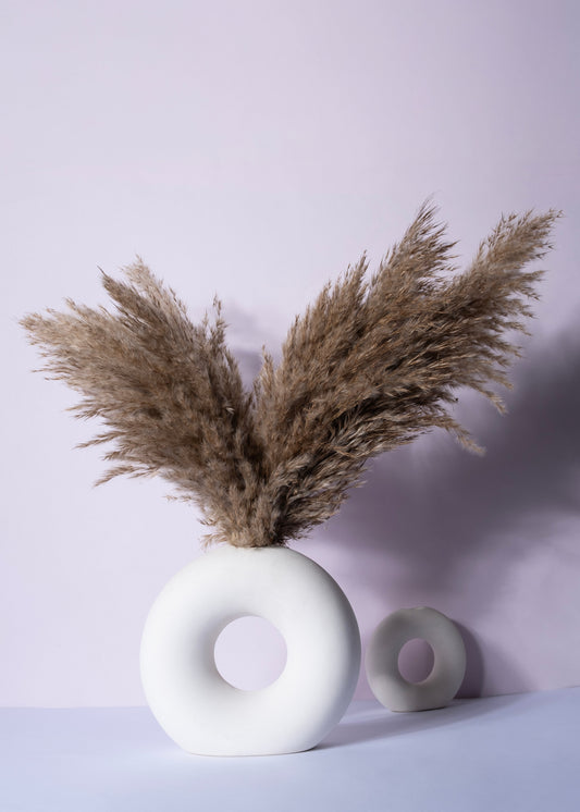 Aura Orb Trio with Dune Whisper Pampas