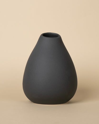 Shimizu Luxe Matte Japanese-Inspired Vase Set (3-Piece, Black)