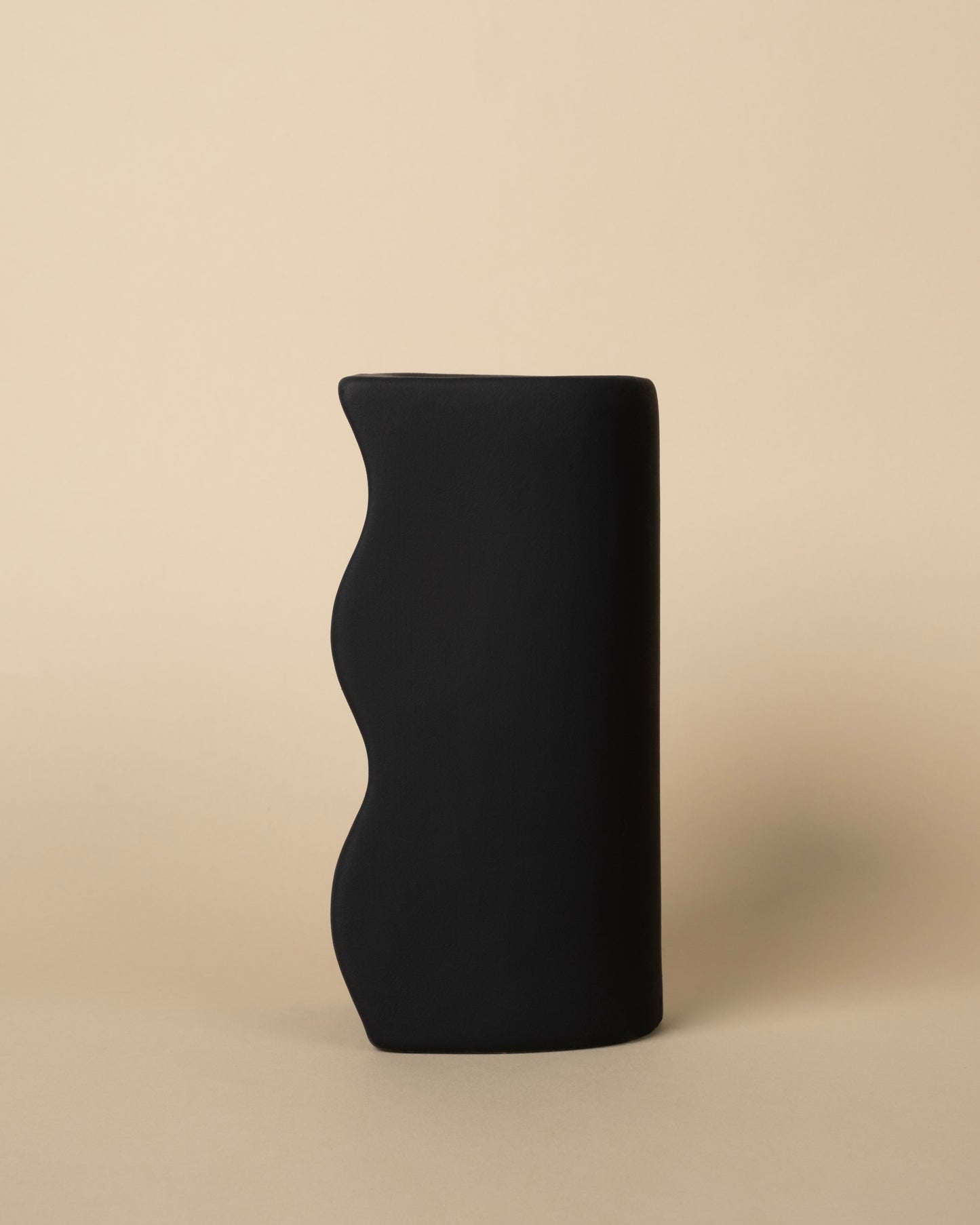 Couple Midnight Romance Minimalist Vase Set (2-Piece, Black)