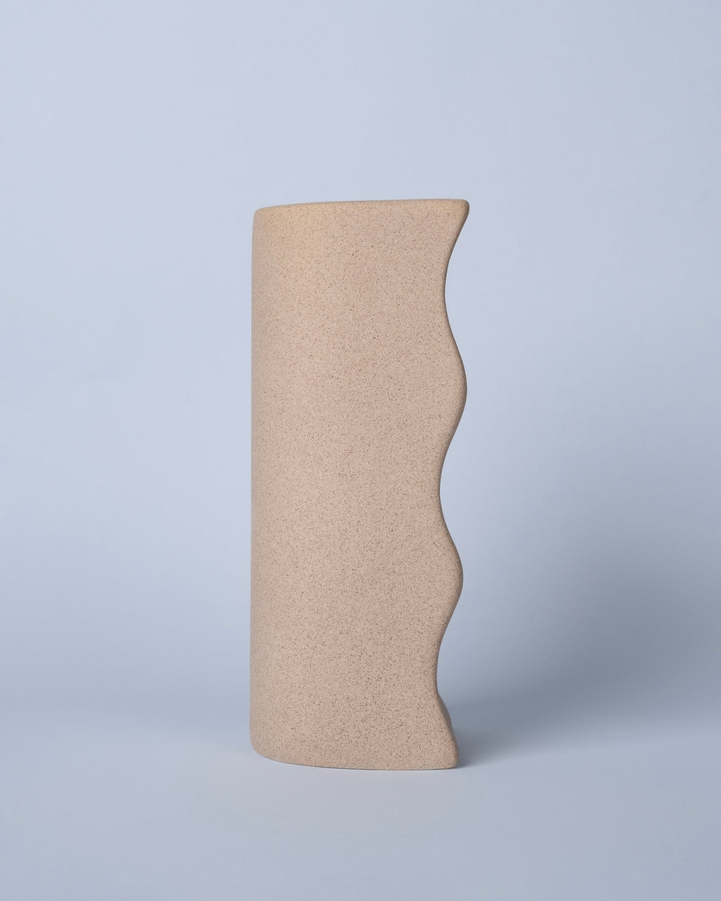 Couple Bonding Modern Art Ceramic Vase Set (2-Piece, Beige)