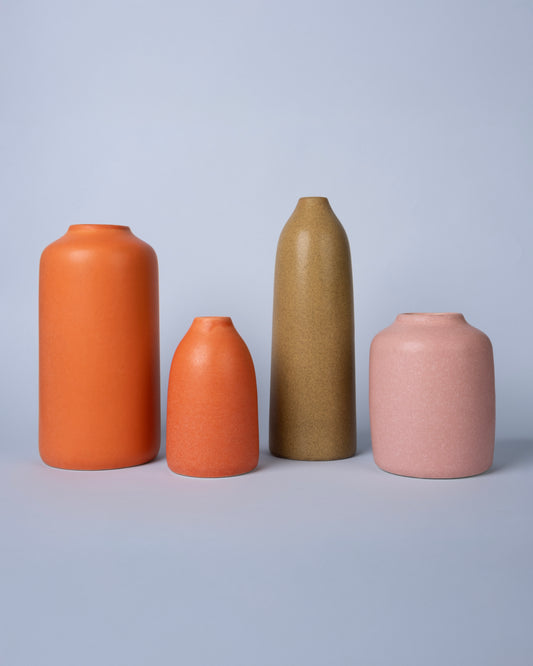 Hub Harmony Artisan Vase Collection (4-Piece, Multicolor)