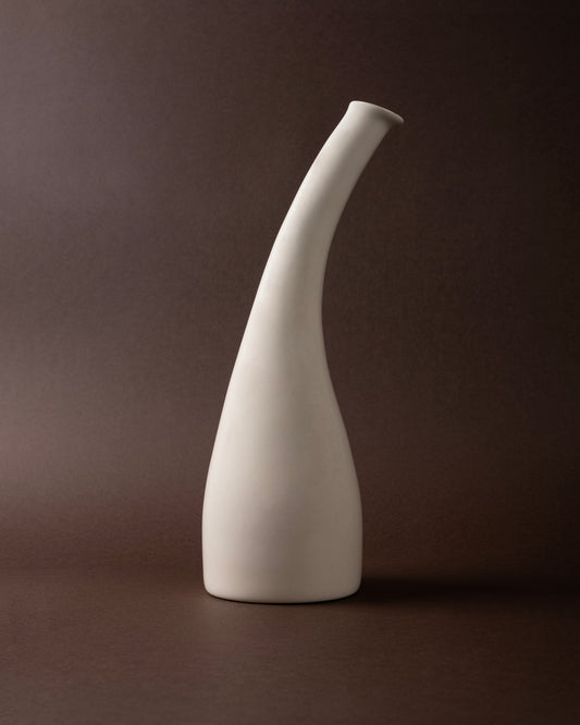 Ashley Soft Hue Elegant Ceramic Vase (Cream)